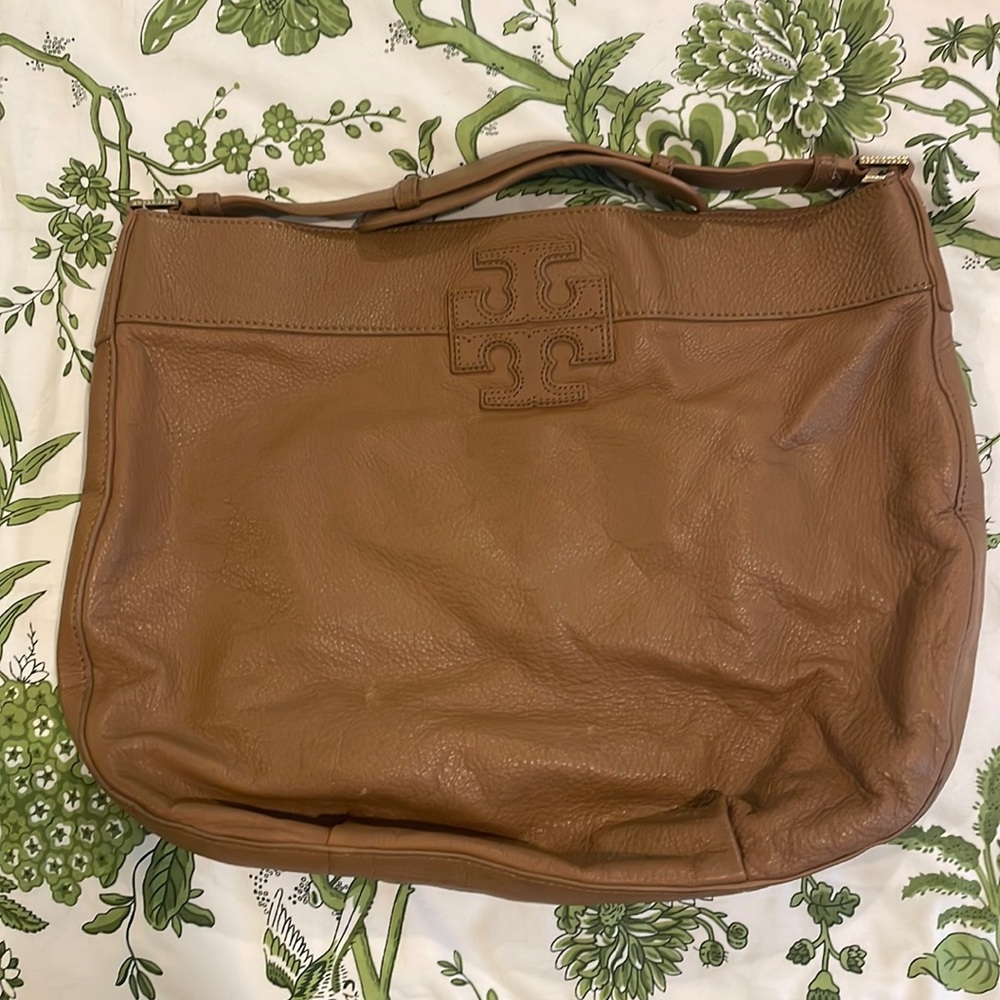 Tory Burch camel hobo bag!